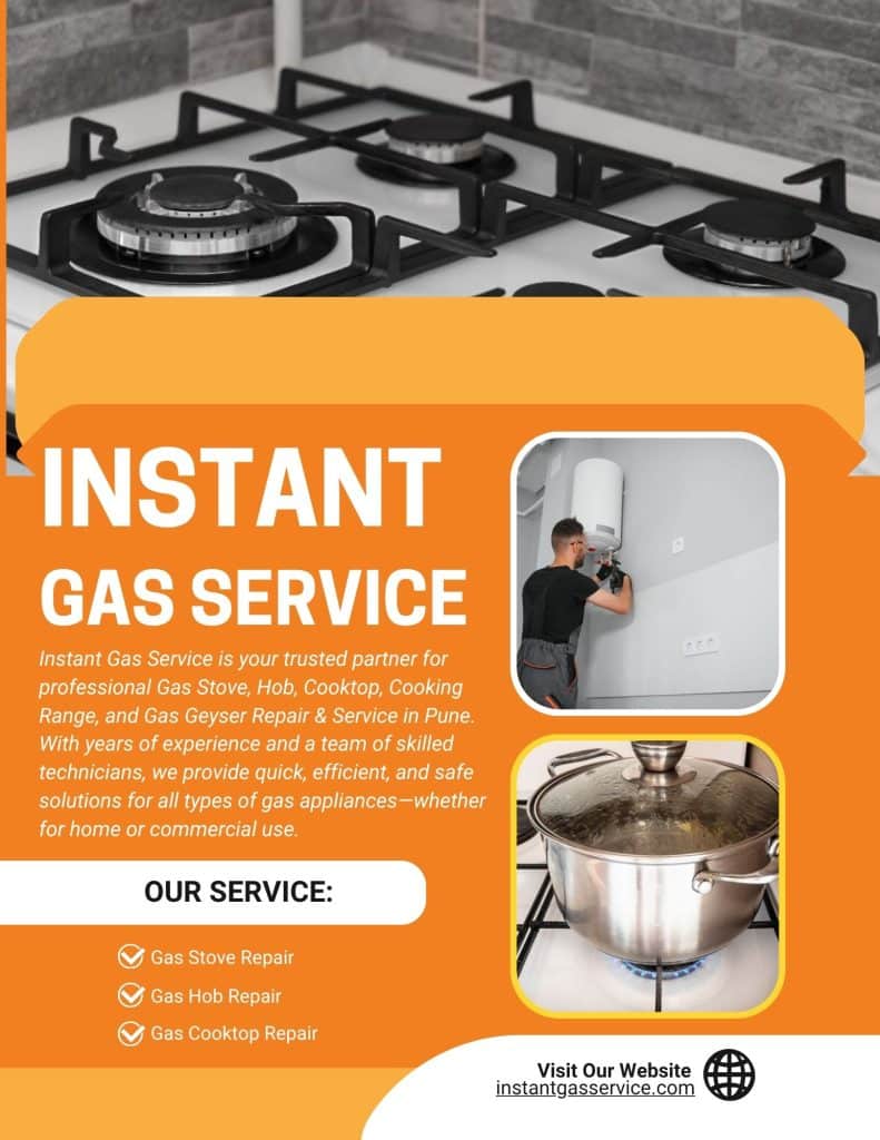 Gas Stove, Gas Hob, Gas Cooktop, Gas Cooking Range And Gas Geyser Repair And Service in Pune